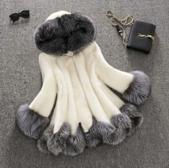 Faux Mink Fur Coat